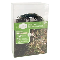 Holiday Time 100 Microdot Battery Operated LED String Light, Warm White, 100 MICRODOT B/O LED STRING LIGHT