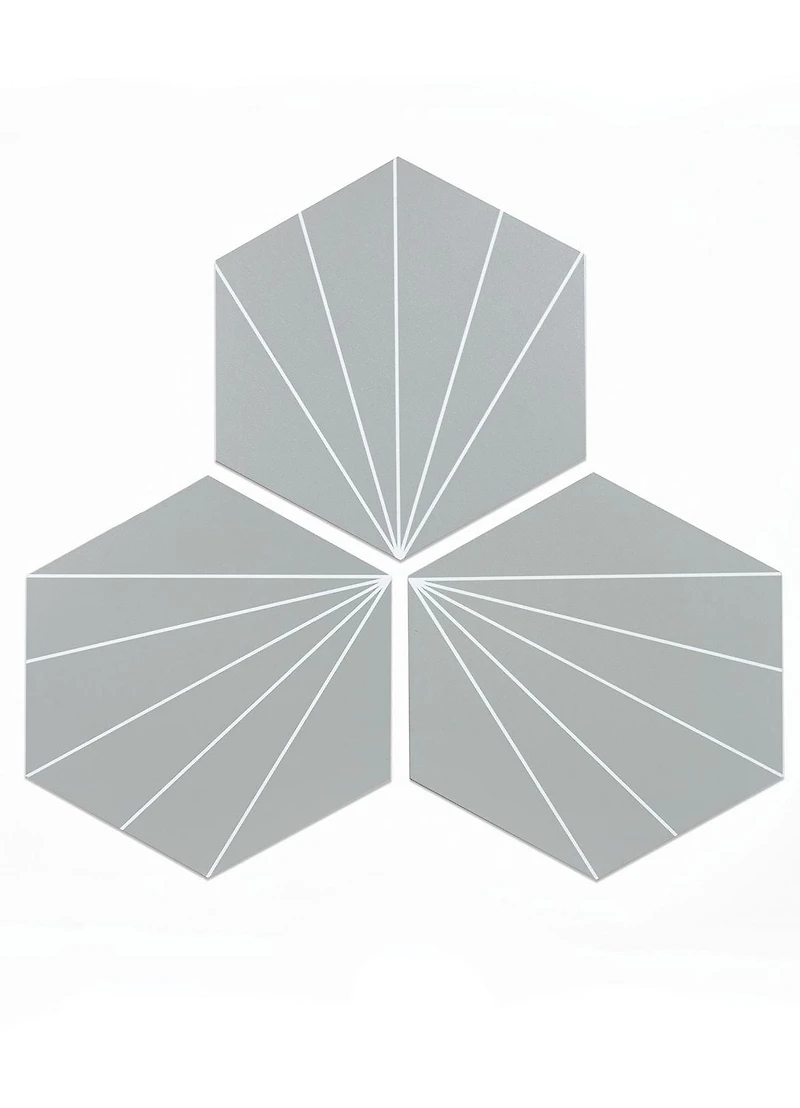 FloorPops Vers Peel and Stick Hexagon Floor Tiles Set of 20