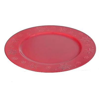 Plaque Chargeur (Flocon De Neige) (Rouge)