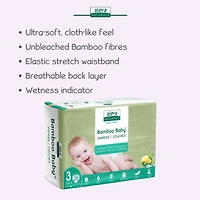 Aleva Naturals® Bamboo Baby Diapers, Economy Pack (Size 3) - 168 Count