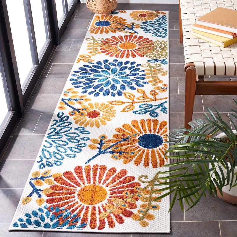 SAFAVIEH Cabana Garnet Floral Outdoor Area Rug
