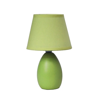 Simple Conceptions Mini Oeuf Ovale Lampe de Table en Céramique