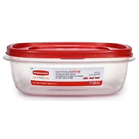 Rubbermaid Easy Find Lids Food Storage Container, 2.1 L, Racer Red