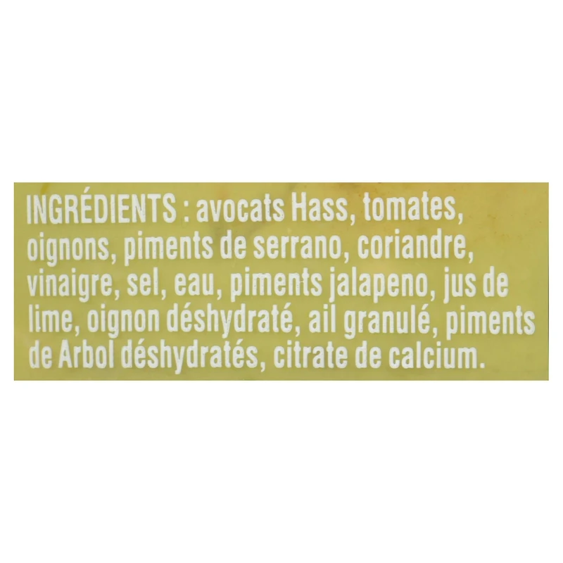 Wholly Guacamole Pico épicé sur trempette au guacamole Guacamole pico épicé 284g