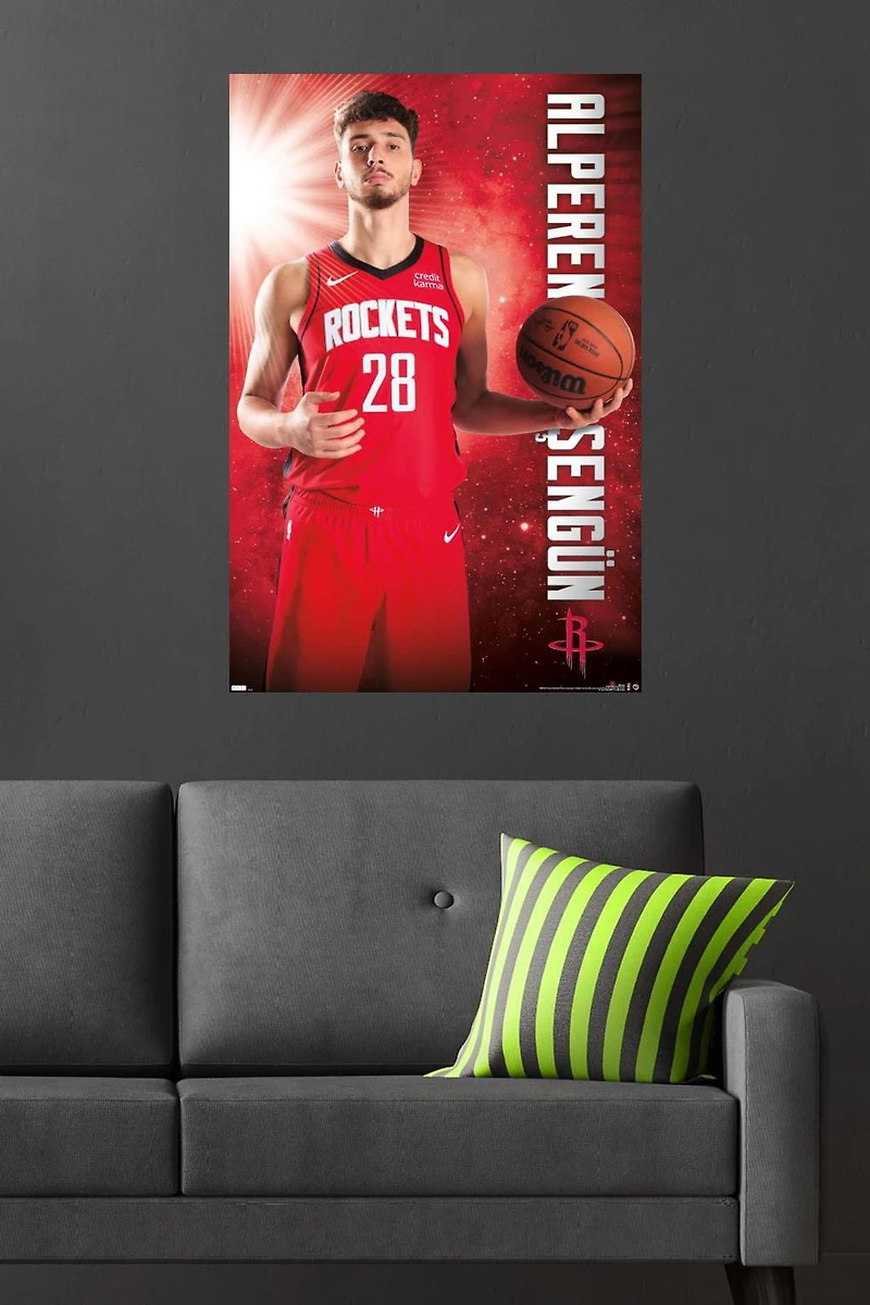 NBA Houston Rockets - Alperen Sengün 23 Wall Poster, 22.375" x 34"