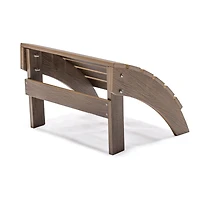 Backyard Lifestyles Outdoor Footrest - UV-Protected Polycarbonate, Brown - Weather-Resistant