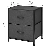 Mainstays 2-Pack Fabric Nightstand