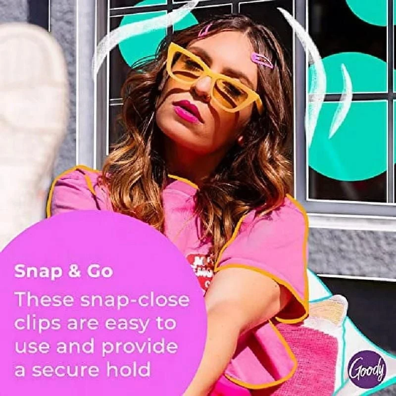 Goody Womens Classics Big Oval Epoxy Contour Clips, 4 Ct, Goody Contour Clips