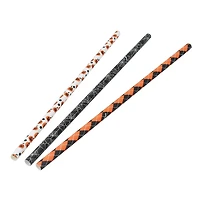 Lot de 24 pailles en papier Halloween