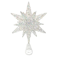 Holiday Time Prismatic Star Battery Operated LED Christmas Tree Topper, 15.5"