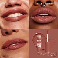 NYX PROFESSIONAL MAKEUP, Smooth Whip, Crème à lèvres lisse et mate, Beurre de Cacao et Karité, Formule végane, 4ml Crème à lèvres ultradouce