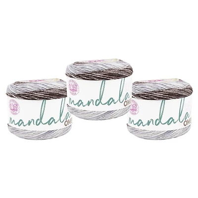 Lion Brand Mandala® Ombre Yarn #4 Medium/Worsted Yarn 150g/315m 3-Pack