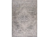 Tapis d'interieur classique Atlas Rug Branch, gris beige, oriental - Salon, chambre, salle a manger et cuisine