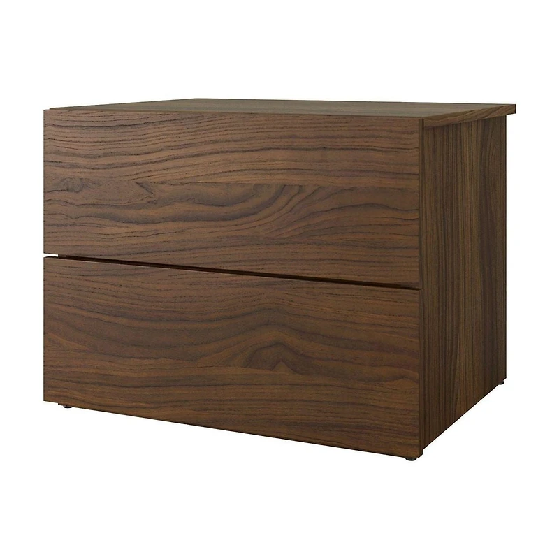 Onyx 4 Piece Bedroom Set, Walnut and Black