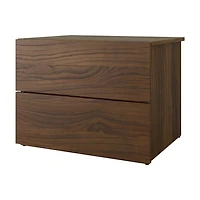 Onyx 4 Piece Bedroom Set, Walnut and Black