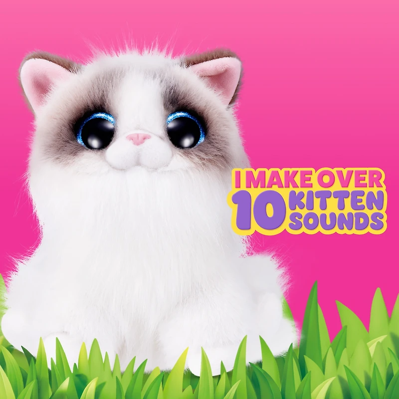 Pets Alive Smitten Kittens Series 2 Cat Interactive Plush Toy, Collectible by ZURU (Colours may vary)