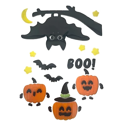 8"X 8" HALLOWEEN WINDOW JELLY CLING,SIDEKICK PACKING,SIDEKICK SIZE:  48”H X 14” W X 5”D