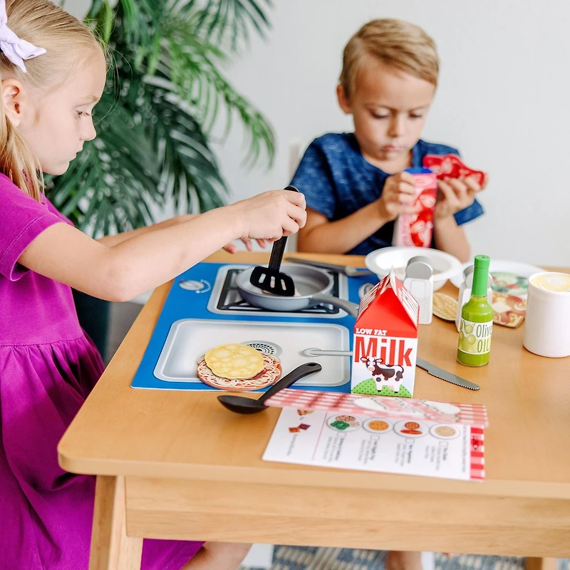 Melissa & Doug Ensemble d'aliments de cuisine 58 pc set