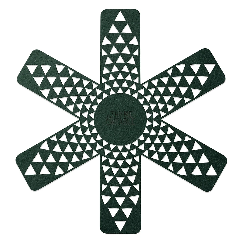 Batterie de cuisine antiadhésive 12 pièces Thyme & Table, collection Granit, vert chasseur THYME&TABLE 12PC TT GC HGRN