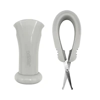 Dr. Brown's Healthy Baby Care, Safe Squeeze Nail Scissors, Rounded Blade Tip + 100% Silicone Handle, 1-Pack