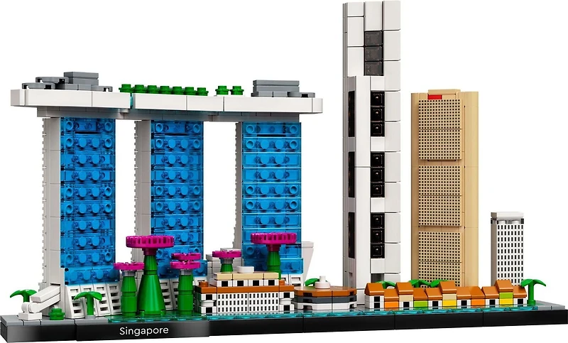 LEGO Architecture Skyline Collection: Singapore 21057 Toy Building Kit (827 Pieces)