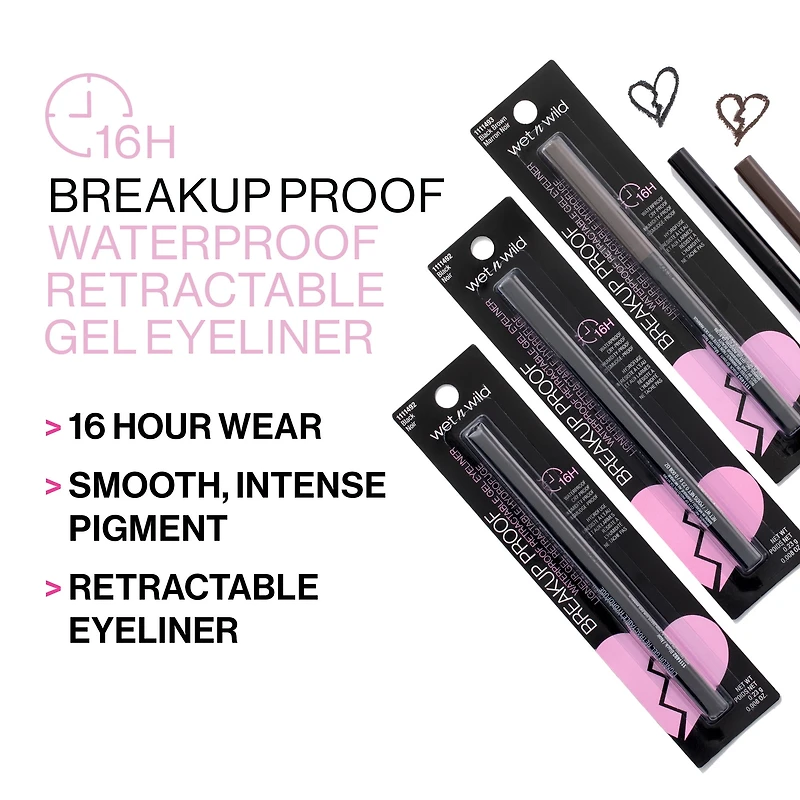 Eyeliner gel rétractable waterproof Breakup Proof