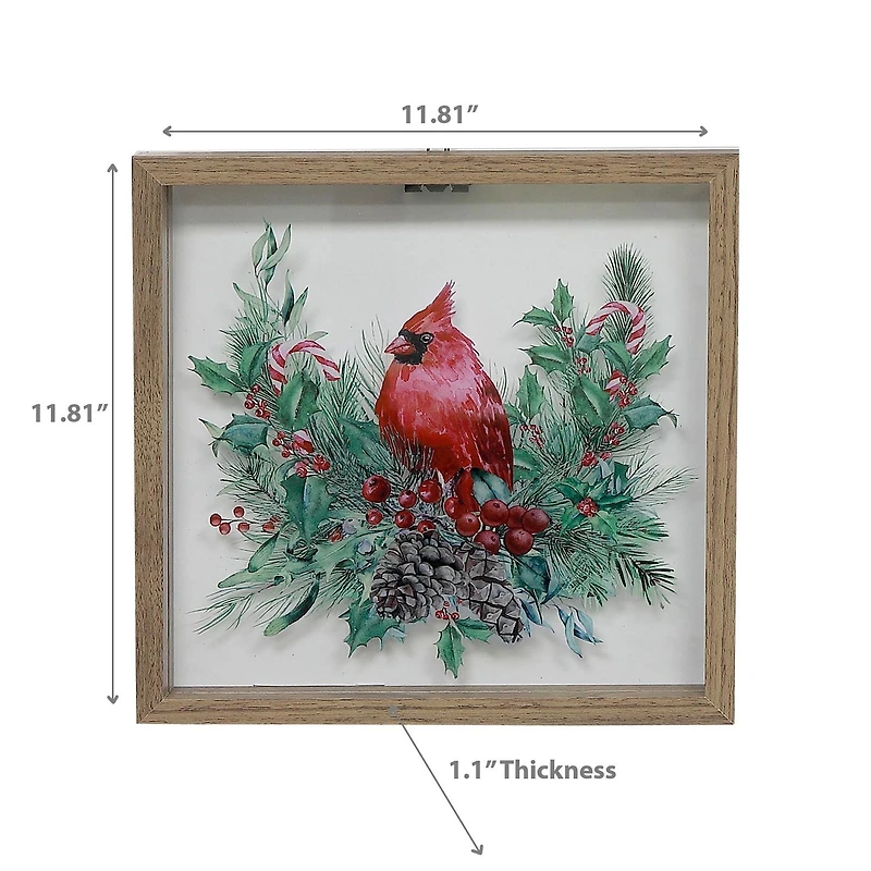 Art Mural En Verre Cardinal