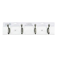 Era Classic 4 Hook Rail White
