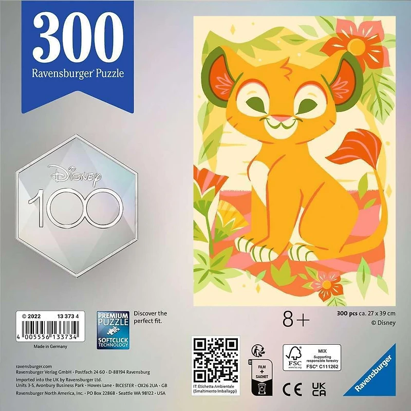 Ravensburger Disney 100 - Simba Puzzle de 300pc