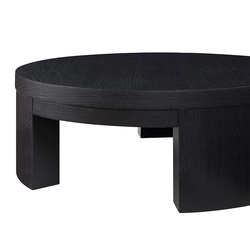 Drew Barrymore - Table basse ronde Mod Beautiful, Finition noir