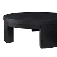 Drew Barrymore - Table basse ronde Mod Beautiful, Finition noir