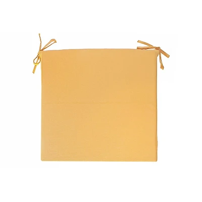Chaise Extérieure Solide Jaune - Ensemble De 2