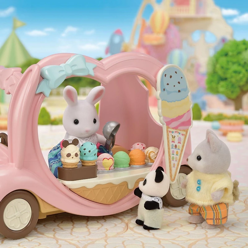 Calico Critters Ice Cream Van, véhicule jouet pour poupées