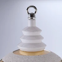 Holiday Time 24-inch Jumbo Shatterproof Finial Christmas Ornament, Gold/White