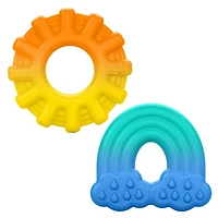 L'anneau de dentition en silicone Chance of Smiles de Bright Starts 2 pièces