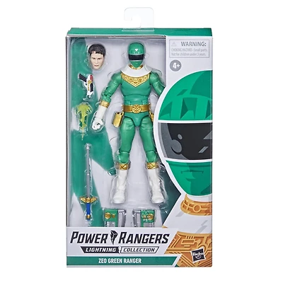 Power Rangers Lightning Collection, figurine de collection haut de gamme Zeo IV Ranger vert de 15 cm avec accessoires