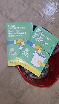 Nature Clean Floor Cleaner Strips - Fresh Lemon Scent, 36 strips