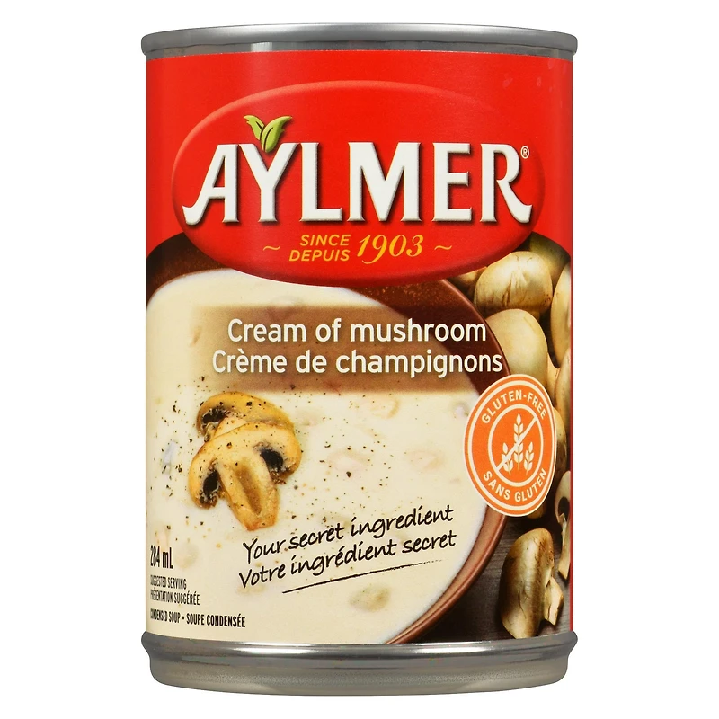 Soupe condensée Aylmer à la crème de champignons