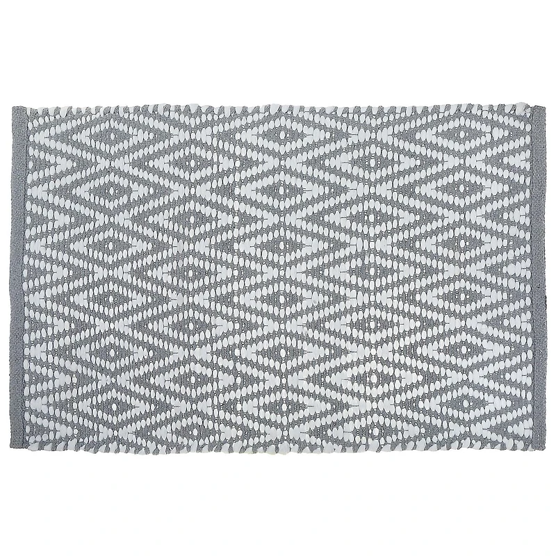 Tapis Diamant Tissé À La Main 30" X 48" Gris
