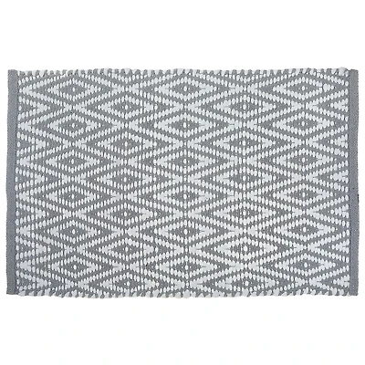 Tapis Diamant Tissé À La Main 30" X 48" Gris