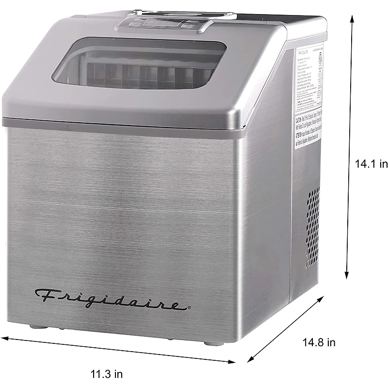 Machine à glaçons carrée, compacte et transparente de 40 lb avec fenêtre par Frigidaire