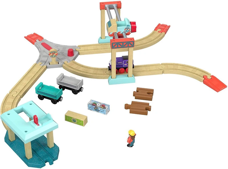 Thomas et ses Amis Bois Coffret Levage et Chargement de Cargaison