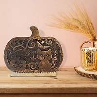 Décoration De Citrouille Sculptée En Bois (Petite)