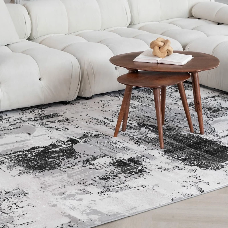 Rug Branch Atlas Classic Indoor Area Rug, Grey Beige, Modern - Living Room, Bedroom, Dining Room, and Kitchen<br>