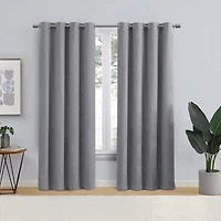 Eclipse Corte 63" Grommet Blackout Window Curtains Panel