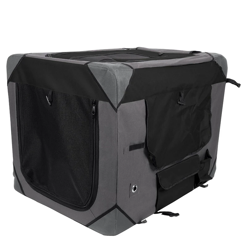 Cage de luxe Zeus en tissu, gris/noir, très grande