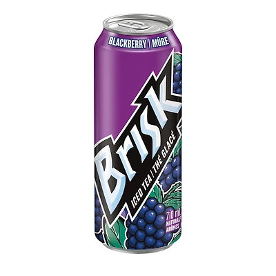 Brisk Blackberry Iced Tea 710 mL, Can, 710mL