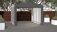 Garage ShelterTube classé vent/neige 12x18x10  Grs