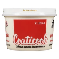 Crème glacée Coaticook érable et noix, sans arachides, sans gluten