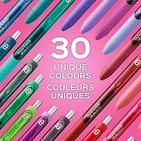 Stylos Gel Paper Mate InkJoy, pointe moyenne (0,7 mm), noir 3 pièces